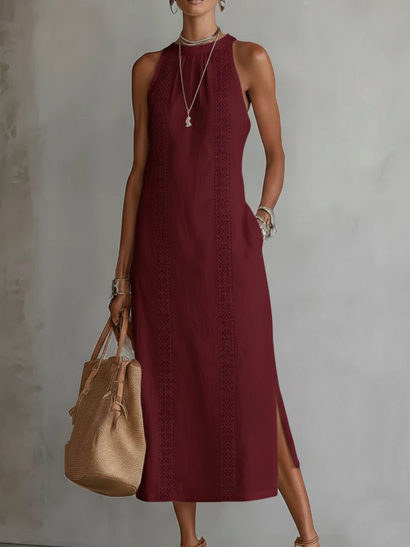 Miss | Jurk Dames Zomer Midi Mouwloos - Viscose - Miss Madera MIS-S6QRZG