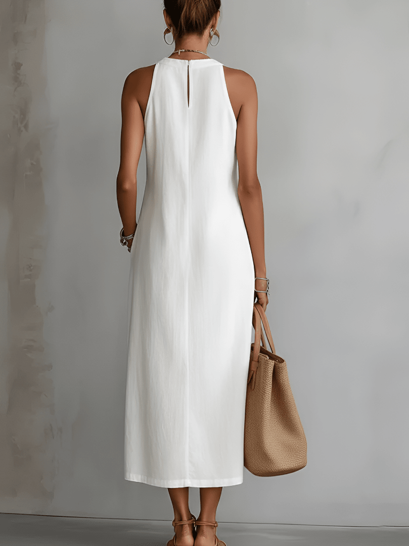 Miss | Jurk Dames Zomer Midi Mouwloos - Viscose - Miss Madera MIS-CQTPP3