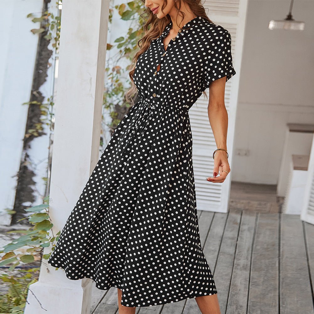 Miss | Jurk Dames Zomer Midi Polkadot - Viscose - Miss Madera MIS-OQ5U6U
