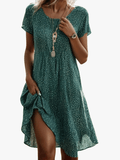Miss | Jurk Dames Zomer Midi Vloeiend - Viscose - Miss Madera MIS-RO2ICE