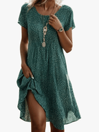 Miss | Jurk Dames Zomer Midi Vloeiend - Viscose - Miss Madera MIS-RO2ICE