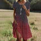 Miss | Jurk Dames Zomer Midi Vloeiend - Viscose - Miss Madera MIS-IASZNE
