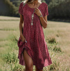 Miss | Jurk Dames Zomer Midi Vloeiend - Viscose - Miss Madera MIS-VAMCX6
