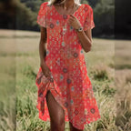 Miss | Jurk Dames Zomer Midi Vloeiend - Viscose - Miss Madera MIS-PJN8DJ