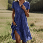 Miss | Jurk Dames Zomer Midi Vloeiend - Viscose - Miss Madera MIS-ZFRKSD