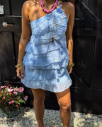 Miss | Jurk Dames Zomer Mini Asymmetrisch - Polyester - Miss Madera MIS-TN1E0U
