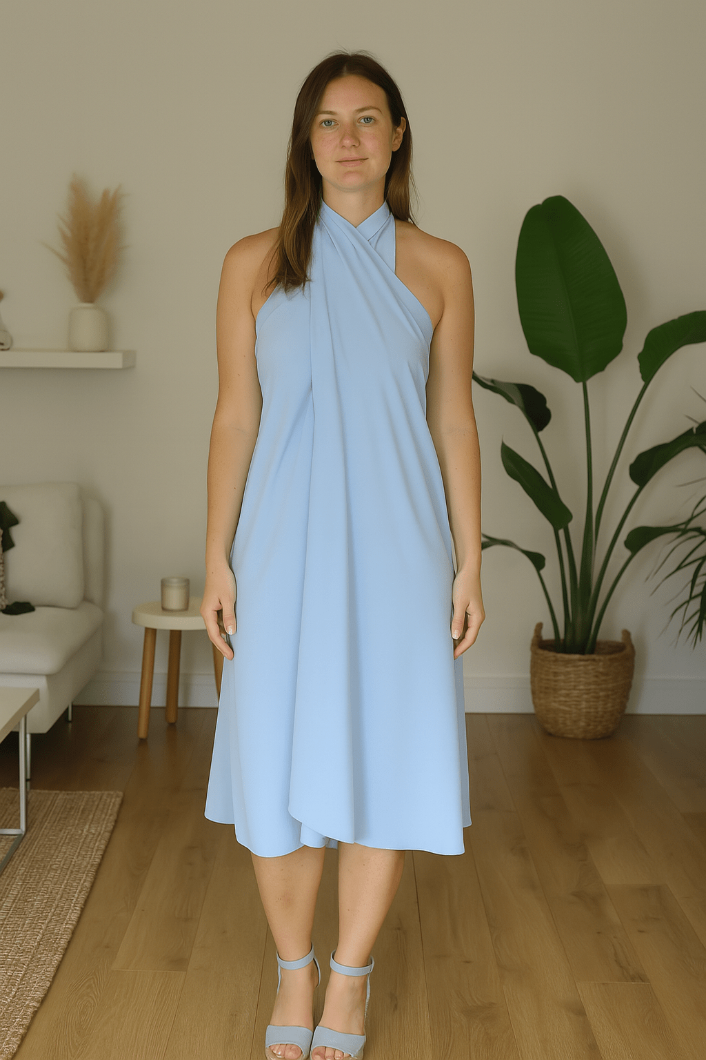 Miss | Jurk Dames Zomer Mini Halterneck - Satijn - Miss Madera MIS-METCUU