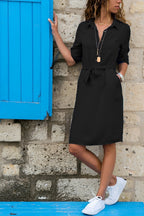 Miss | Jurk Dames Zomer Mini Hemdsjurk - Viscose - Miss Madera MIS-I7R1N8