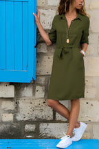 Miss | Jurk Dames Zomer Mini Hemdsjurk - Viscose - Miss Madera MIS-QM9C2B