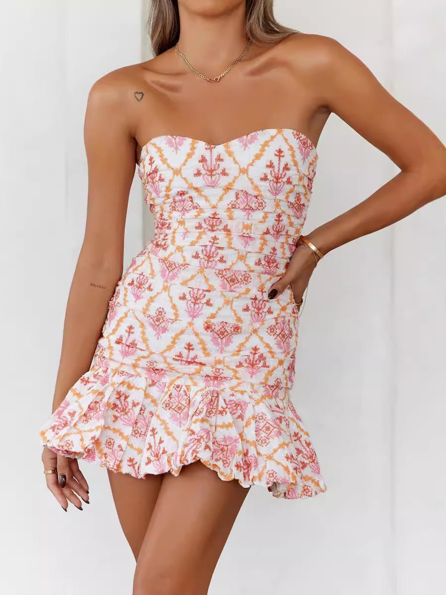 Miss | Jurk Dames Zomer Mouwloos Mini - Polyester - Miss Madera MIS-QLDDG8