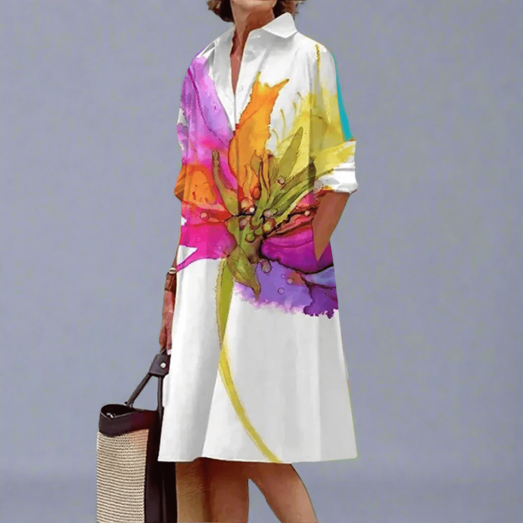 Miss | Jurk Dames Zomer Relaxed - Viscose - Miss Madera MIS-C4JBT2