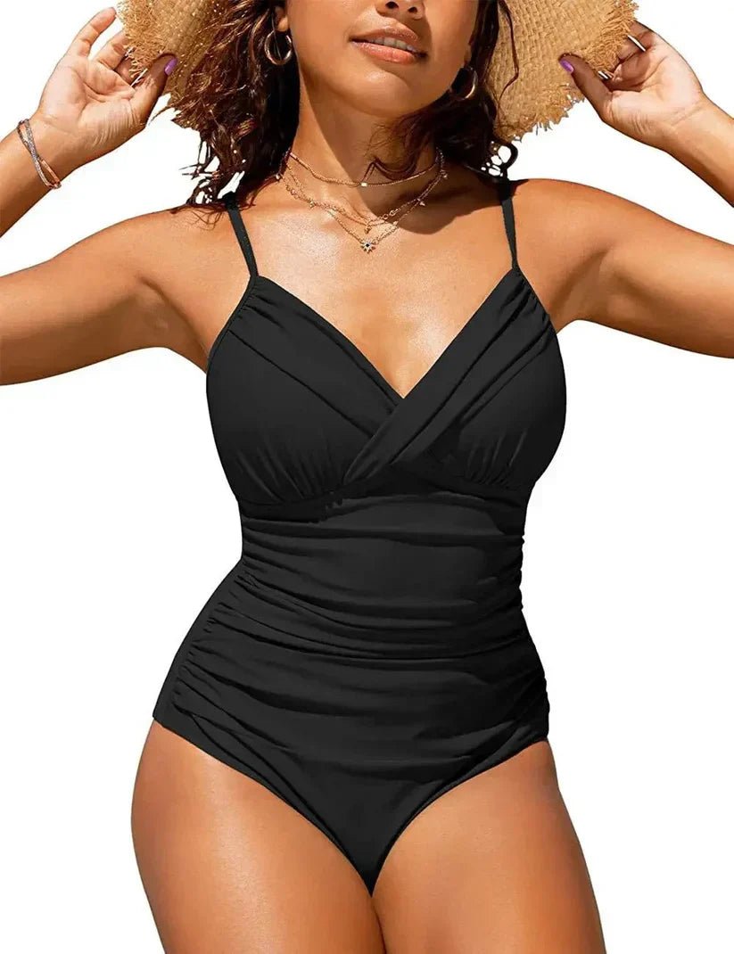 Miss | Jurk Dames Zomer V-hals Push-Up - Polyester - Miss Madera MIS-BSV2QT