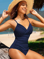 Miss | Jurk Dames Zomer V-hals Push-Up - Polyester - Miss Madera MIS-BSV2QT