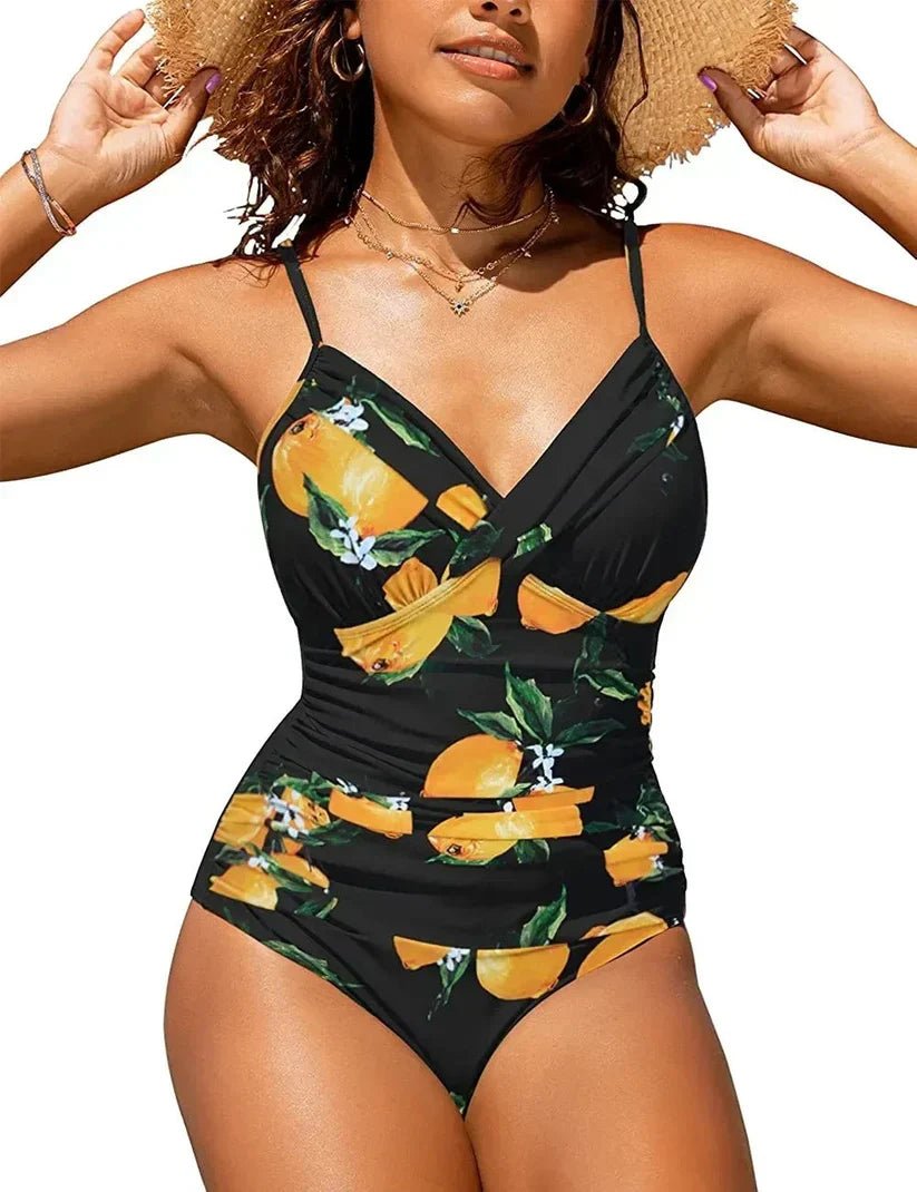 Miss | Jurk Dames Zomer V-hals Push-Up - Polyester - Miss Madera MIS-7KO38S