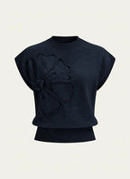 Miss | Knit Top Dames Casual - Zachte brei, katoen &amp; synthetisch mengsel - Miss Madera