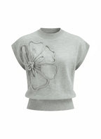 Miss | Knit Top Dames Casual - Zachte brei, katoen &amp; synthetisch mengsel - Miss Madera