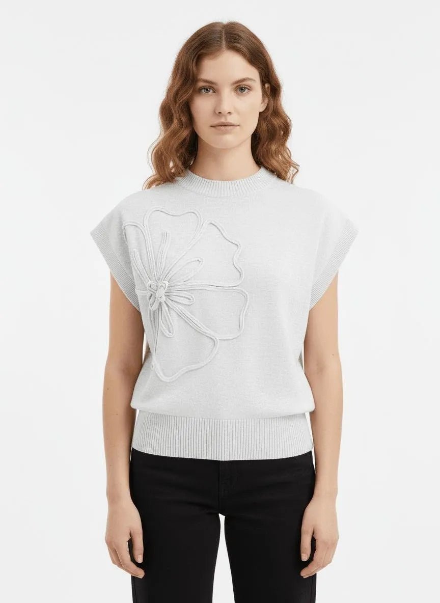 Miss | Knit Top Dames Casual - Zachte brei, katoen &amp; synthetisch mengsel - Miss Madera