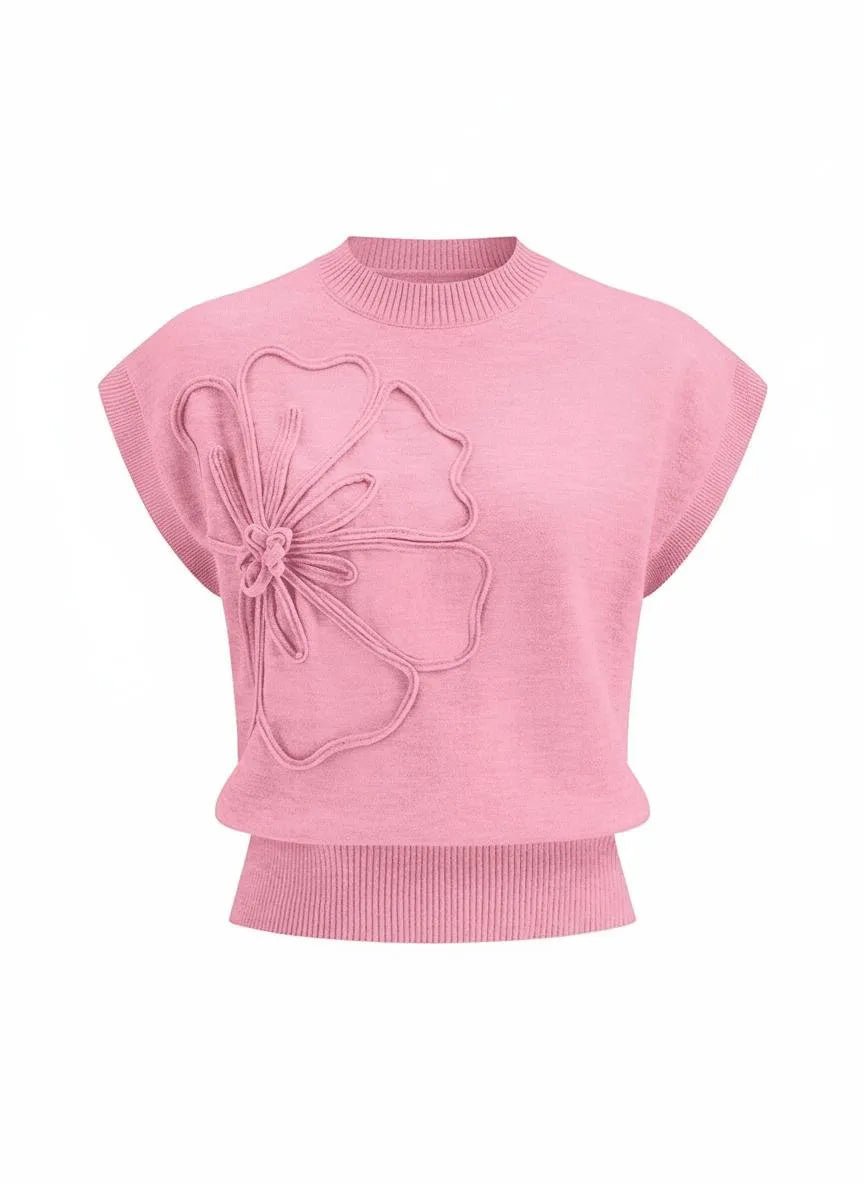 Miss | Knit Top Dames Casual - Zachte brei, katoen &amp; synthetisch mengsel - Miss Madera