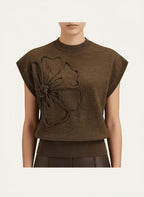 Miss | Knit Top Dames Casual - Zachte brei, katoen &amp; synthetisch mengsel - Miss Madera