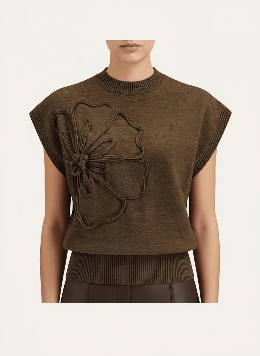 Miss | Knit Top Dames Casual - Zachte brei, katoen &amp; synthetisch mengsel - Miss Madera