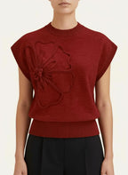 Miss | Knit Top Dames Casual - Zachte brei, katoen &amp; synthetisch mengsel - Miss Madera