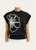 Miss | Knit Top Dames Casual - Zachte brei, katoen &amp; synthetisch mengsel - Miss Madera