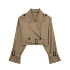 Miss | Korte Trenchcoat Dames Casual - Katoenmix - Miss Madera MIS-7E4D5B