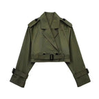 Miss | Korte Trenchcoat Dames Casual - Katoenmix - Miss Madera MIS-19E90C