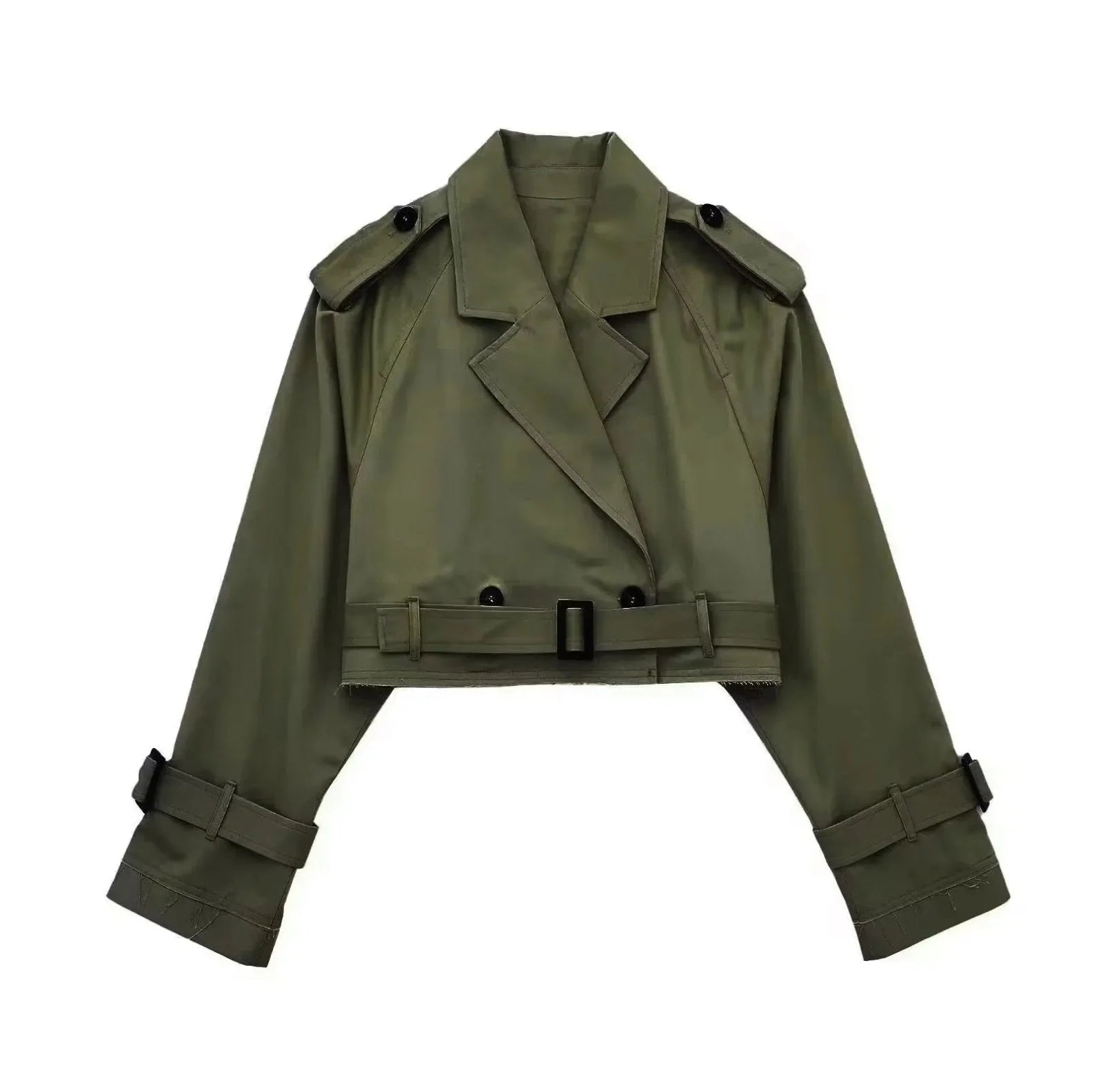 Miss | Korte Trenchcoat Dames Casual - Katoenmix - Miss Madera MIS-19E90C