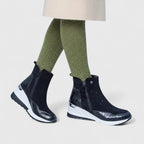 Miss | Laarzen Dames Enkellaarzen Wedge Croc-Panel - Synthetisch - Miss Madera MIS-L3AQ84