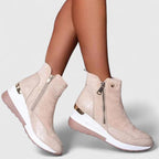 Miss | Laarzen Dames Enkellaarzen Wedge Croc-Panel - Synthetisch - Miss Madera MIS-SW5KHJ