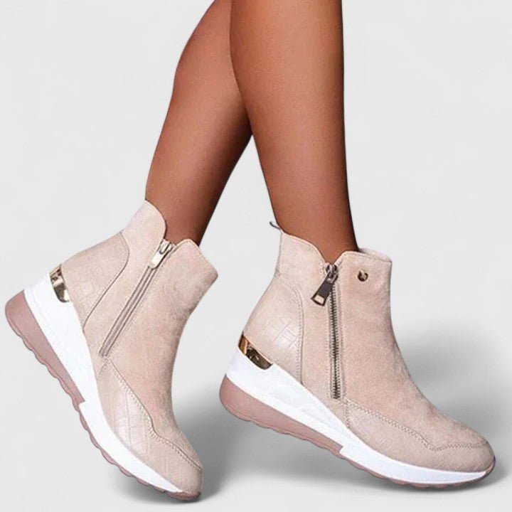 Miss | Laarzen Dames Enkellaarzen Wedge Croc-Panel - Synthetisch - Miss Madera MIS-SW5KHJ