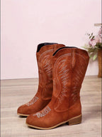 Miss | Laarzen Dames Western Cowboy Brede Kuit Borduurwerk - Miss Madera MIS-3OH50A