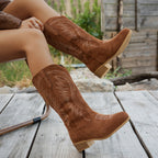 Miss | Laarzen Dames Western Cowboy Brede Kuit Borduurwerk - Miss Madera MIS-3OH50A