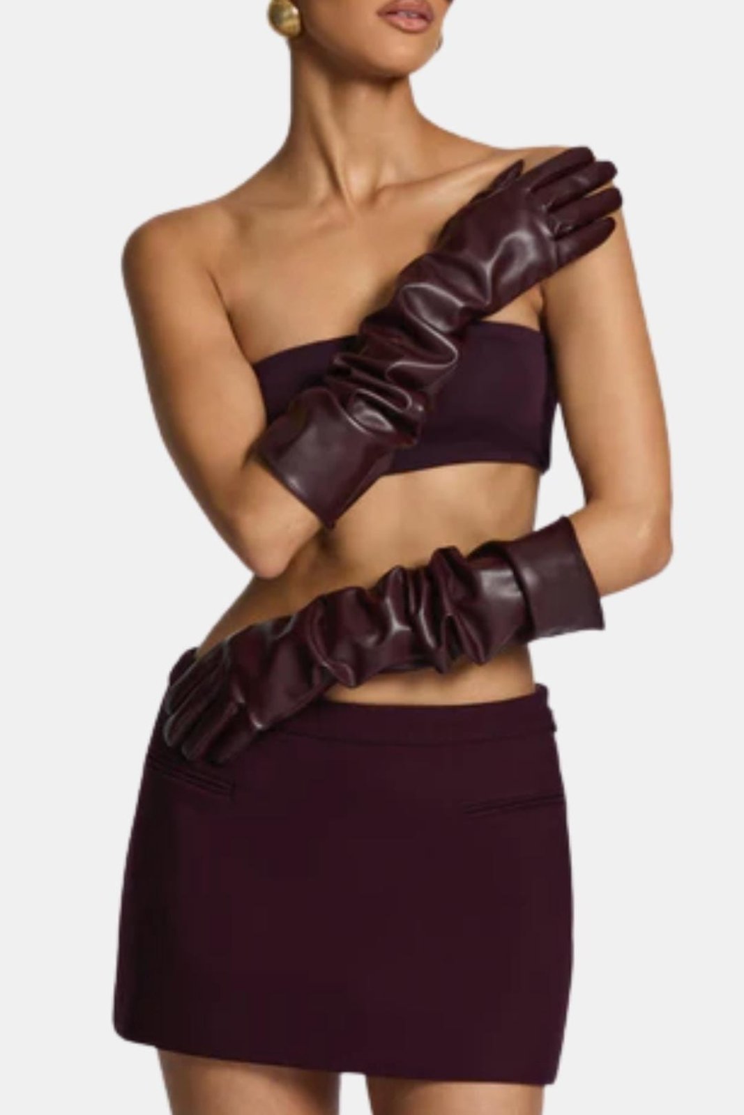 Miss | lange Sleeves Dames Elegant - Kunstleer - Miss Madera MIS-5145PT