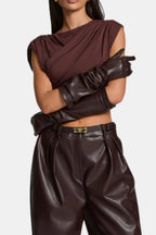 Miss | lange Sleeves Dames Elegant - Kunstleer - Miss Madera MIS-SOFR4L