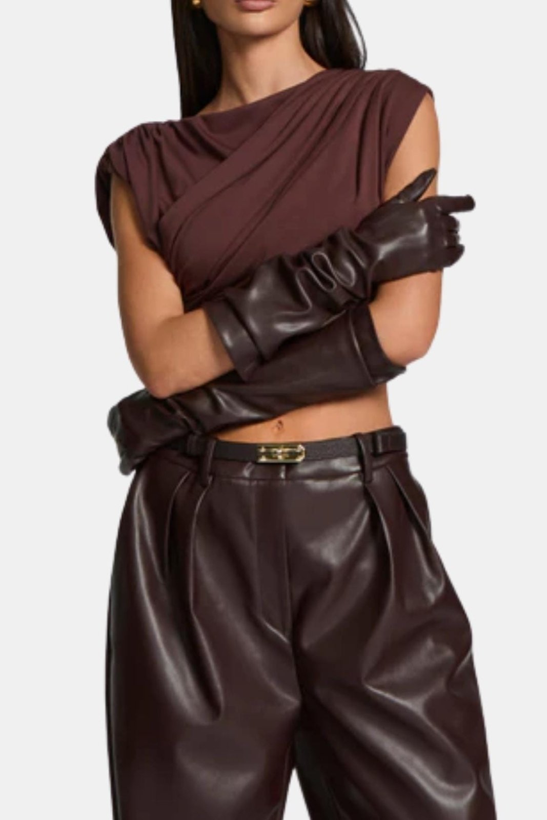 Miss | lange Sleeves Dames Elegant - Kunstleer - Miss Madera MIS-SOFR4L