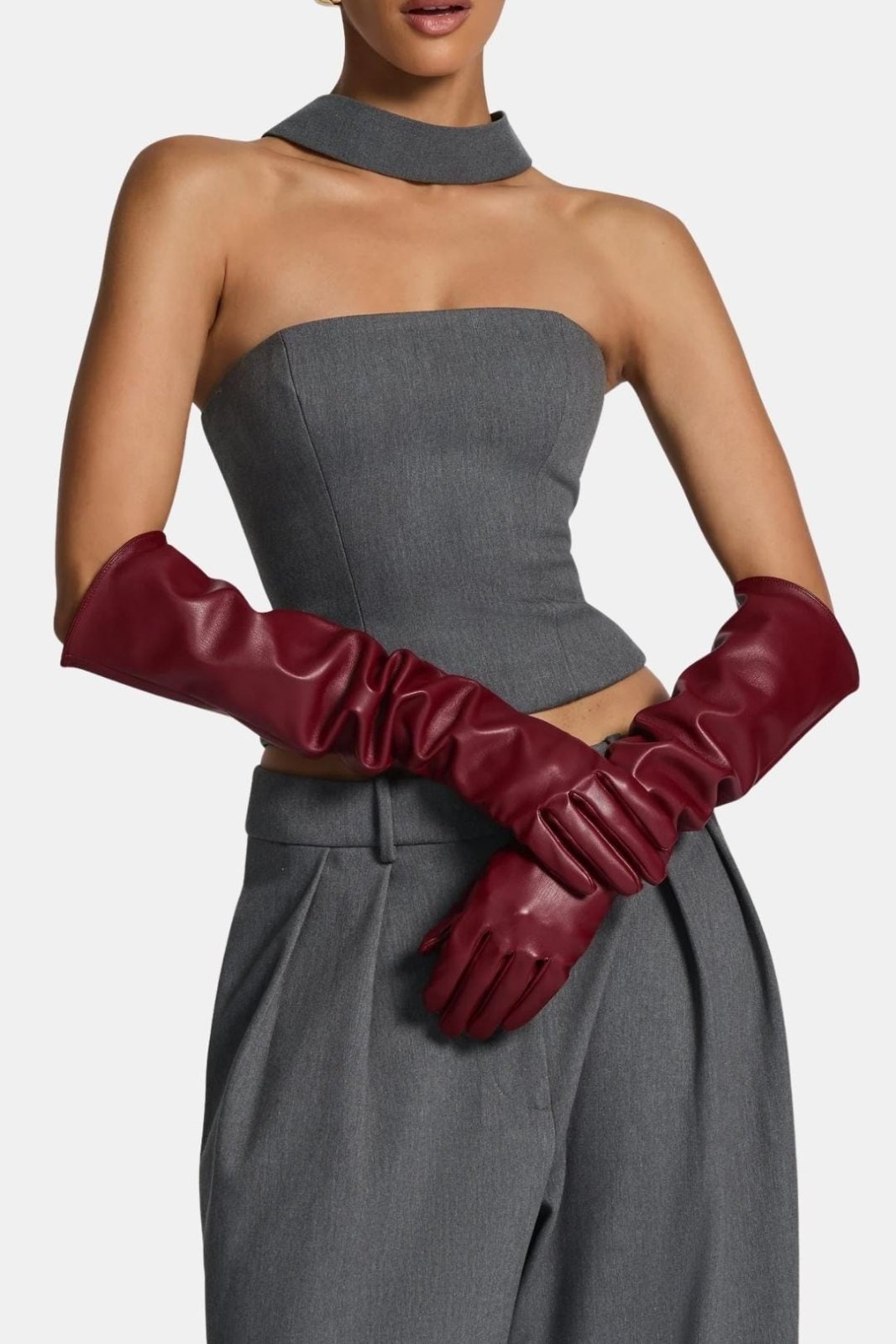 Miss | lange Sleeves Dames Elegant - Kunstleer - Miss Madera MIS-C0CU4J