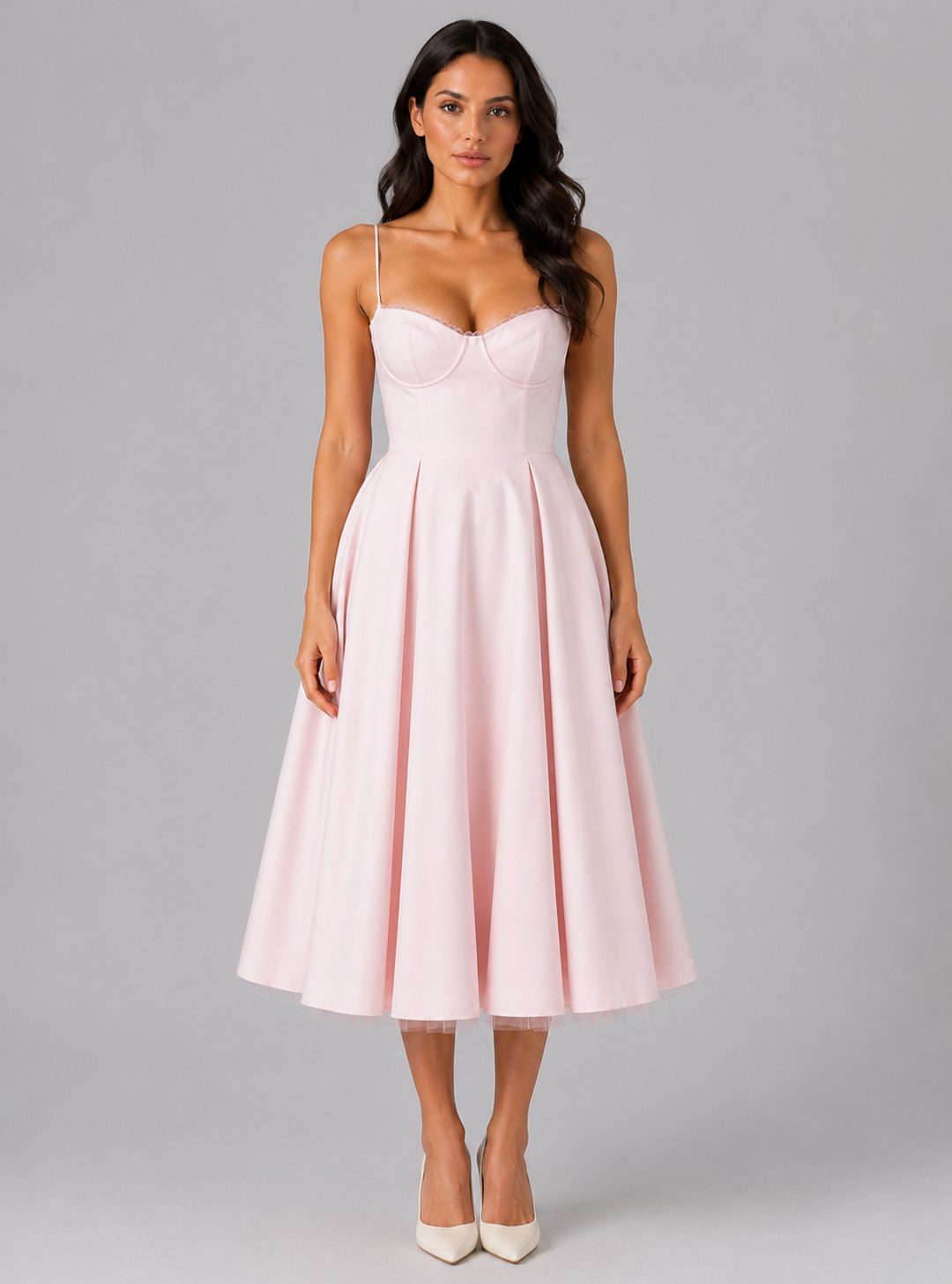 Miss | Lingerie Dames Corset Midi Sweetheart Geplooide Rok - Miss Madera MIS-5GO2DB