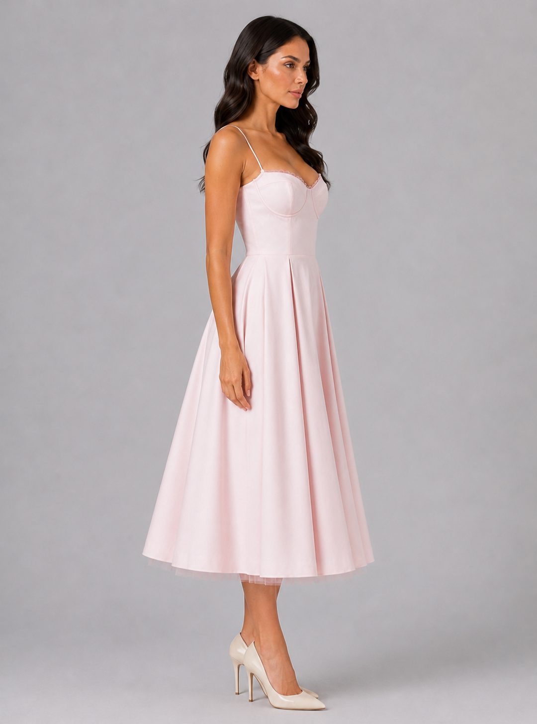 Miss | Lingerie Dames Corset Midi Sweetheart Geplooide Rok - Miss Madera MIS-5GO2DB