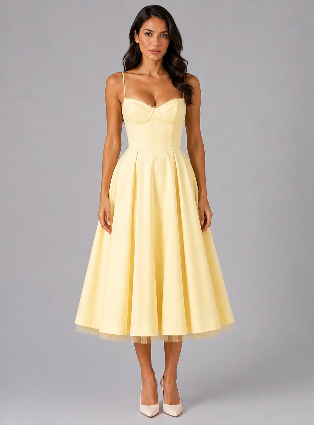 Miss | Lingerie Dames Corset Midi Sweetheart Geplooide Rok - Miss Madera MIS-NH4OWI