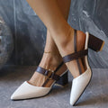 Miss | Loafers Dames Lente Zomer Spitse Neus Blokhak - Synthetisch - Miss Madera MIS-RB0WVU