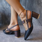 Miss | Loafers Dames Lente Zomer Spitse Neus Blokhak - Synthetisch - Miss Madera MIS-DMLZAW