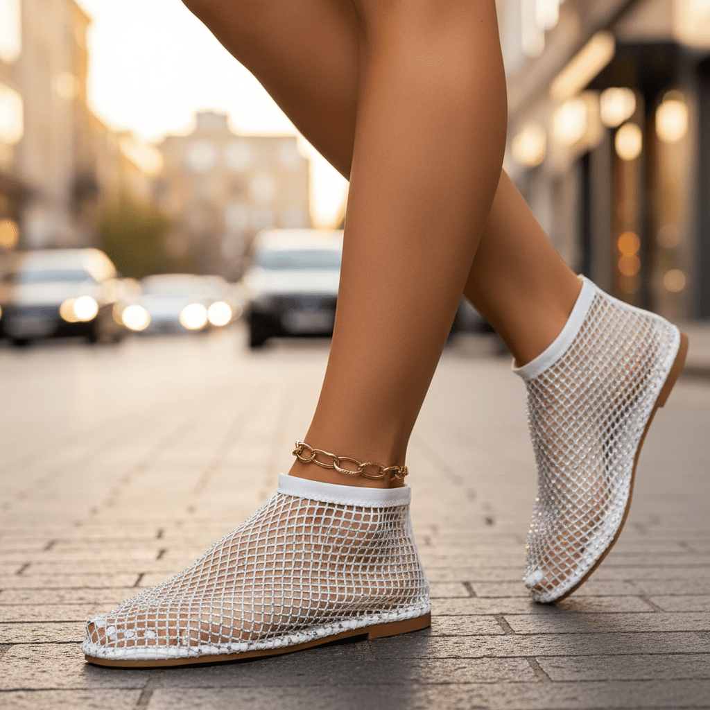 Miss | Loafers Dames Rhinestone Mesh - Synthetisch - Miss Madera MIS-SXX653
