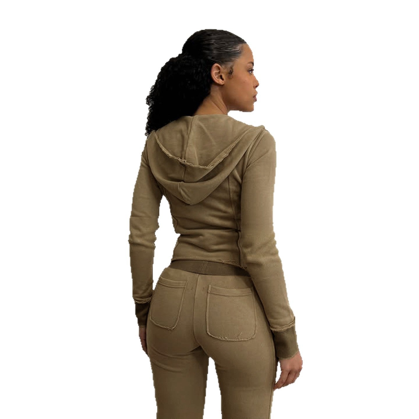 Miss | Loungewear Set Dames Hoge Taille Flared Stretch - Katoen - Miss Madera MIS-HHMJHX