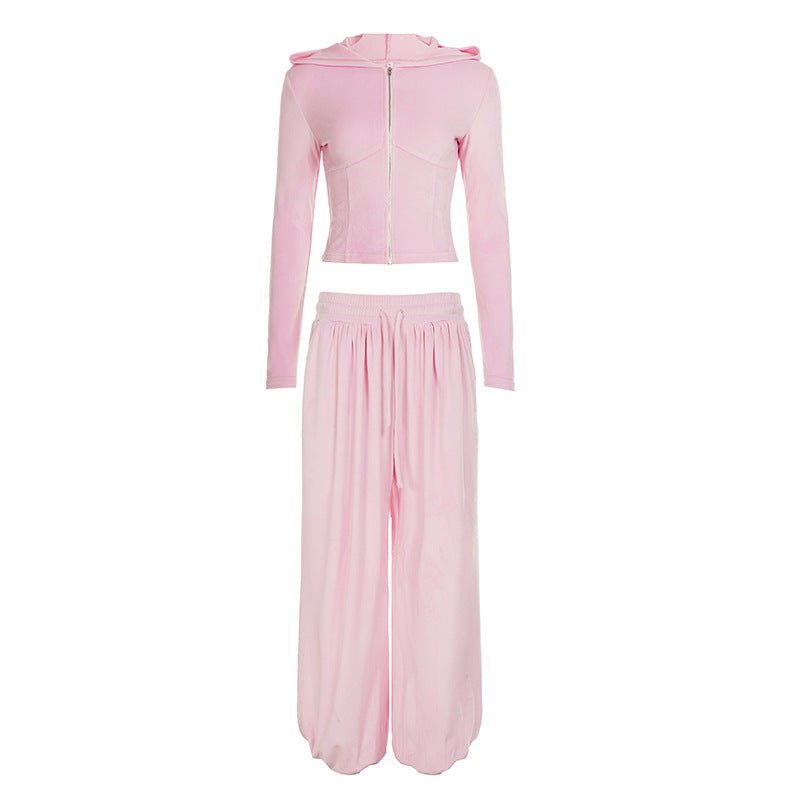 Miss | Loungewear set Dames Palazzo Wijde Pijpen Elastische Taille - Miss Madera MIS-3BOZIK