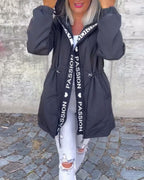Miss | Mantel Dames Casual - Polyester - Miss Madera MIS-B07D95