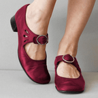 Miss | Mary Jane Dames Casual Elegant - Leer - Miss Madera