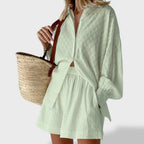Miss | Matching Set Dames Zomer Relaxed Fit - Katoen - Miss Madera MIS-R3E8SA