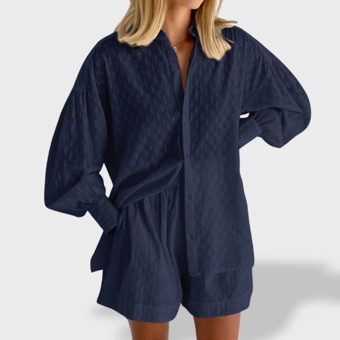 Miss | Matching Set Dames Zomer Relaxed Fit - Katoen - Miss Madera MIS-7KRW0H